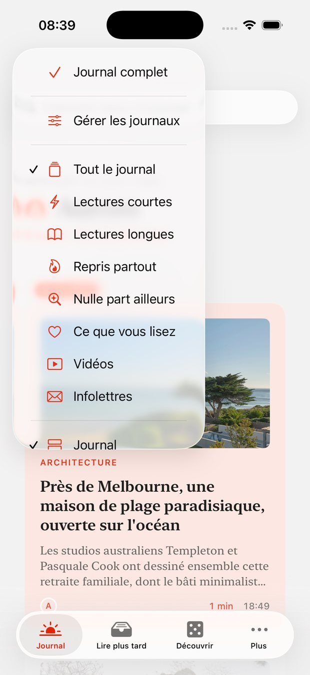 Aurore — Le journal filtré : lectures courtes, vidéos, infolettres.